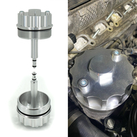 Accessoires de voiture Adaptateur de bouchon de réservoir d'essence Couvercle de filtre à huile en alliage d'aluminium pour BMW-323 E36 323I / 328I E39 523I / 528I E46 328