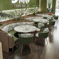 Ensemble de mobilier de luxe pour hôtels et restaurants : banquettes en bois et chaises de salle à manger rembourrées, personnalisables OEM, ensemble complet pour design intérieur commercial