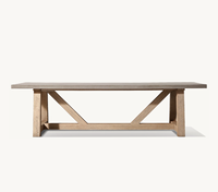 Vente en gros de meubles de jardin PROVENCE Grande table légère en béton Catalina Table de salle à manger rectangulaire en béton pour l'extérieur