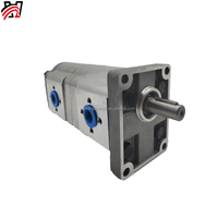Zhengquan CBN-F304/304 Usine de pompes à engrenages doubles en stock Pompe de transfert d'huile hydraulique à haute pression à cannelure/à arbre plat/court
