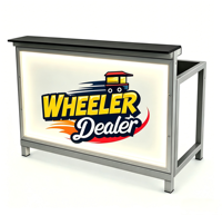 Table d'exposition mobile pliable en aluminium sur roulettes, support de raccordement portable pour expositions, événements et spectacles sur scène