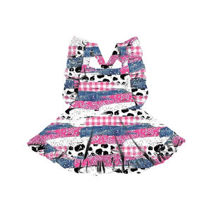 Patrón de Costura BQ-546-YXL para Vestido Tipo Pinafore con Estampado Floral para Niña, Diseño sin Espalda, Ropa de Bebé, Estilo Vintage - Product Image 3