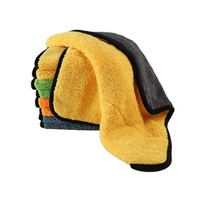 800 gsm auto-détail double face corail polaire 500gsm 1000gsm peluche microfibre lavage de voiture serviette