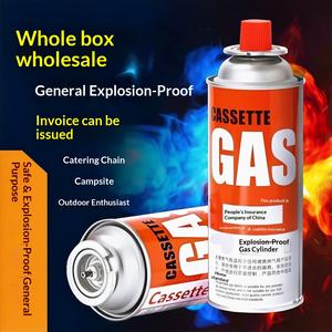 Cartouche de gaz liquéfié, petite bouteille portable, <span class=keywords><strong>butane</strong></span>, anneau magnétique coupe-vent, tête de lance-flammes à flamme inversée, remplissage de gaz en extérieur, carte de gaz - Product Image 5