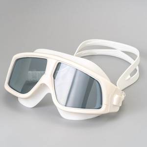 Lunettes de natation anti-buée, étanches, en silicone, pour hommes, pour la course, la piscine, avec grande monture, anti-éclaboussures - Product Image 2