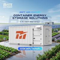 Batterie LiFePO4 refroidie par air MATE ESS 500kWh 1MWh, conteneur BESS avec protection incendie pour le stockage d'énergie des stations photovoltaïques agricoles