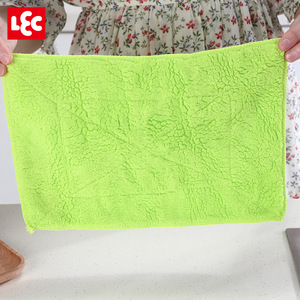 Chiffon de nettoyage en microfibre LEC, rectangulaire, vert, pour la cuisine - Product Image 1
