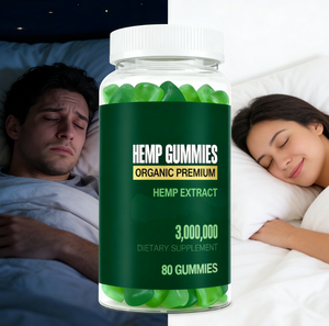 Gummies de chanvre en gros de qualité supérieure, saveur fruitée délicieuse pour la tranquillité et la relaxation, suppléments de santé à base d'huile de chanvre naturelle et d'herbes - Product Image 3