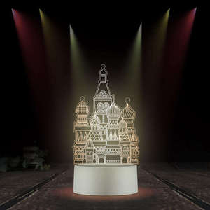 Nuevo diseño regalo creativo Usb acrílico mesa noche lámpara 3D Led noche luz boda Regalos para invitados - Product Image 5