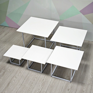 Elevadores de metal Buffet Elevadores de metal <span class=keywords><strong>para</strong></span> alimentos con pizarras acrílicas - Product Image 5