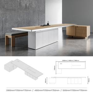Escritório Móveis mesa de mesa mesa mesa de madeira CEO escritório executivo mesa gerente mesa L Em Forma MDF/MFC mesa - Product Image 2
