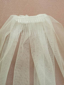 <span class=keywords><strong>Velo</strong></span> de <span class=keywords><strong>Novia</strong></span> para Fiesta Go Party 2023, Popular, de 50 cm de Largo, Liso, Blanco, con Perlas - Product Image 5