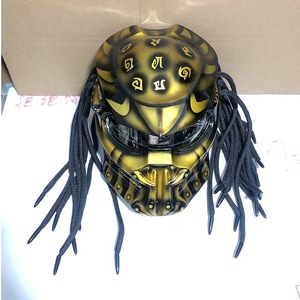<span class=keywords><strong>Casco</strong></span> de motocicleta integral de fibra de vidrio y resina, famoso en Internet, modelo Ironblood Knight Predator <span class=keywords><strong>Alien</strong></span> Halley. - Product Image 2