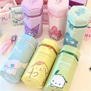 Anime High Quality Sanrios Pencil Cases Students School Supplies Sanrios Accessories Kuromi My Melody Pen Container Pencil Boxes