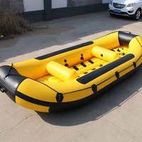 Bateau à la dérive gonflable d'eau blanche de PVC de la CE 12ft bateau de sauvetage de radeau de rivière