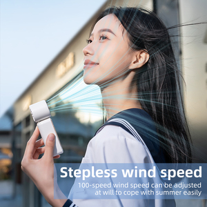 Nouveau ventilateur portable 2026 à vitesse variable (1-100) avec affichage numérique intelligent, corps transparent, refroidissement par glace, batterie 2000 mAh, pour extérieur et voiture - Product Image 5