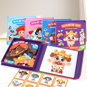 Juego de Emparejamiento de Profesiones de Princesas y Ayudantes Comunitarios, Libro de Rompecabezas Magnético de Vestir, Juguete Educativo de Papel con Dibujos Animados para Niños y Niñas - Product Image 1