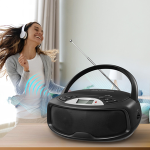 Factory Custom Multi-Function Portable <b>CD</b> Player with FM Radio USB Player AUX Input Karaoke Function For Home/Outdoor Use - Product Image 2