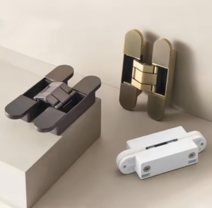 180 độ mở Kẽm hợp kim điều chỉnh giấu cửa bản lề hiện đại phần cứng giấu vô hình cửa bản lề - Product Image 2