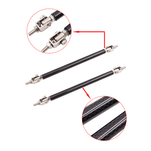 2 cái phổ quát 100mm có thể điều chỉnh trước Bumper Lip Splitter strut Rod Tie hỗ trợ thanh hỗ trợ Kit khoan lỗ - Product Image 1
