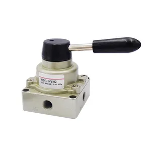 HV-02 03 04 Direct Acting 3 position 4 way Hand Manual ReversingSwitch Pneumatic Control Valves