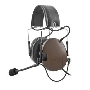 JMTech – bandeau de cou robuste, casque rétro anti-bruit, mains libres, 2 voies, radio VOX, casque de chasse