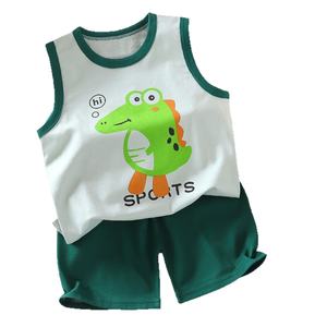 Conjunto <span class=keywords><strong>de</strong></span> Chaleco y Pantalones Cortos <span class=keywords><strong>de</strong></span> Verano para Niños, <span class=keywords><strong>Ropa</strong></span> Ligera <span class=keywords><strong>de</strong></span> <span class=keywords><strong>Algodón</strong></span> con Diseño <span class=keywords><strong>de</strong></span> <span class=keywords><strong>Nubes</strong></span> para Niños y Niñas - Product Image 5