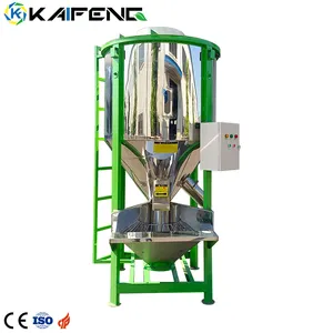KAIFENG-Mezclador de plástico Vertical con calefacción, máquina mezcladora compuesta de 500-15000Kg, tolva