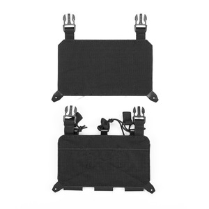 Sac de poitrine de fitness noir personnalisé gilet d'entraînement portable en polyester avec boucle à dégagement rapide MOELL sangle équipement d'entraînement de protection - Product Image 5