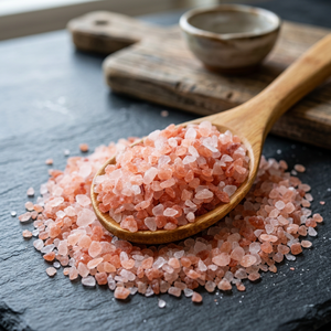 Sel de l'Himalaya, cristaux roses grossiers, non raffiné, en forme solide, pour la cuisine et l'assaisonnement - Product Image 1