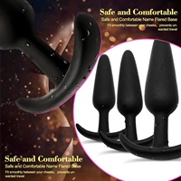 Pour un port confortable à long terme, ensemble de 4 plugs anaux en silicone / entraîneur sexuel anal / masseur de prostate / dilatateur anal / boule anale