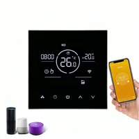 Termostato de Programación Inteligente RKHK para Calefacción Eléctrica, Material de PC, Uso Comercial Universal para Sistemas de Hogar Inteligente