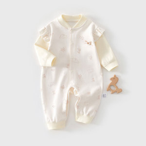 Mameluco de Algodón para Bebés Niñas, Manga Larga, Primavera Otoño, Body para Recién Nacidos, Ropa para Gatear - Product Image 2