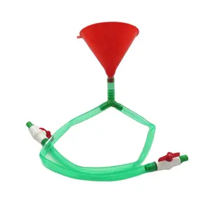 Hot sale beer funnel with two new valves Party Game Filler Drink double beer funnel