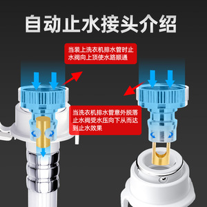 Robinet d'arrêt entièrement en cuivre, robinet spécifique, arrêt automatique de l'eau, anti-reflux, anti-détachement, adaptateur pour entrée d'eau, entièrement en cuivre - Product Image 5