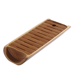 Natural Old Bamboo <b>Tea</b> Tray Water Storage Type Wet Brewing Portable Kung Fu <b>Tea</b> <b>Set</b> Simple One <b>Pot</b> One Cup Design - Product Image 5