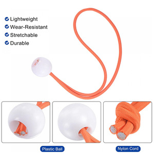 Cordon élastique à extrémité boule 4 mm, cordon extensible résistant <span class=keywords><strong>pour</strong></span> <span class=keywords><strong>bâche</strong></span>, tente et équipement de camping - Product Image 2