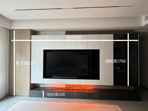 Mobile TV da Parete Moderno Personalizzabile <span class=keywords><strong>per</strong></span> <span class=keywords><strong>Soggiorno</strong></span> con <span class=keywords><strong>Libreria</strong></span> Integrata, Illuminazione e Ante in Vetro - Product Image 5