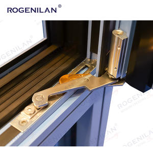 Rogenilan Fenêtre à battant à charnière personnalisée résistante aux ouragans Fenêtres inclinables et tournantes en verre et aluminium avec écran - Product Image 4