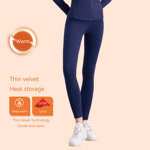 योग शरद ऋतु और सर्दियों में पतली मखमल गर्म नग्न योग पैंट वाली महिलाओं के लिए गर्म नग्न योग पैंट - Product Image 4