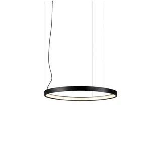 Anel pingente led moderno redondo d200mm13w, lâmpada pendente de led para vila