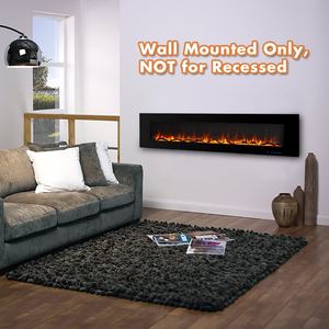 Chimenea Eléctrica Luxstar de 84 Pulgadas, Decoración Luminosa, Chimenea Eléctrica de Pared, No Apta para Calentadores Empotrados - Product Image 3