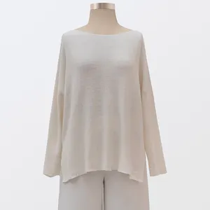 Suéter feminino tricô gola caxemira, pulôver estampado algodão