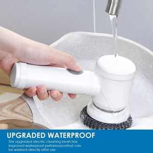 Cordless Scrubber Handheld <b>Bathtub</b> Kitchen Dishwashing Electric <b>Cleaning</b> <b>Brush</b> - Product Image 4