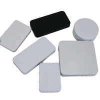 Boîte en étain résistante aux enfants personnalisée, emballage en métal, boîte rectangulaire à charnières en tôle pour l'emballage alimentaire et cosmétique