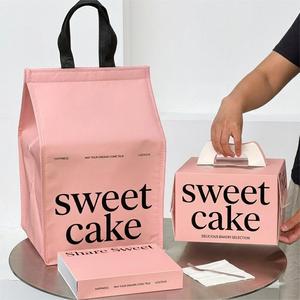 Disposable Food Cake Insulation Bag Non-Woven Portable Takeout Bag for Dessert Thermal Insulation Fabric for Cooler Bags - Product Image 6