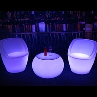 Chaise de bar moderne lumineuse à LED pour la maison Bar Discothèque/KTV Commercial Populaire Lounge Tabouret de meubles en plastique