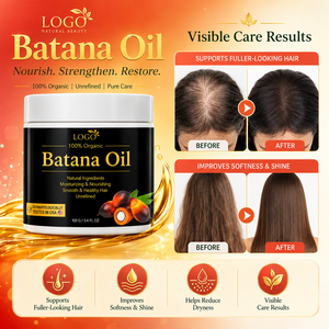 Baume capillaire à l'huile de Batana bio pour cheveux secs et abîmés, hydratation intense, soin du cuir chevelu et brillance saine et lisse - Product Image 5