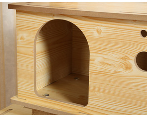 Easy Assemble Durable <strong>Cat</strong> <strong>Tree</strong> Condo House Wooden <strong>Large</strong> <strong>Cat</strong> <strong>Tree</strong> With Hammock - Product Image 5