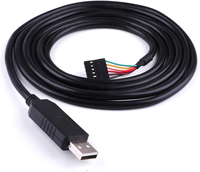 FTDI USB RS232 5v ke Molex 2.54mm perumahan 1.8m